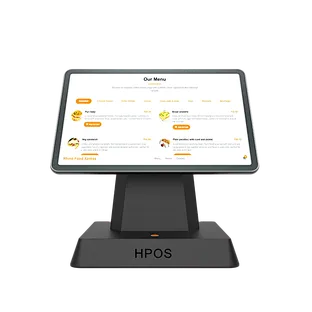 Handheld Mobile Tablet POS with Magnetic Lock Base 11 inch FHD Screen POS Point of Sale device for Restaurant